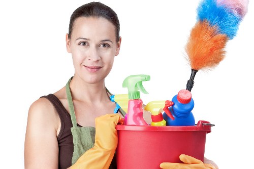 Trained cleaner using safe cleaning methods