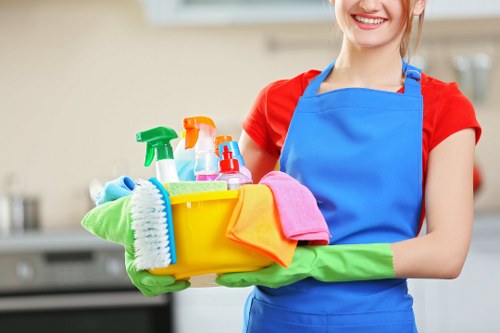 Professional cleaners working in a Richmond upon Thames home